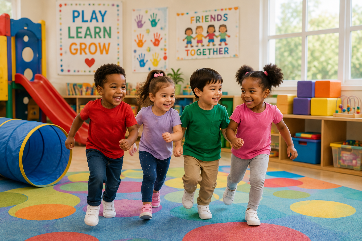Temporary illustration representing children learning through play